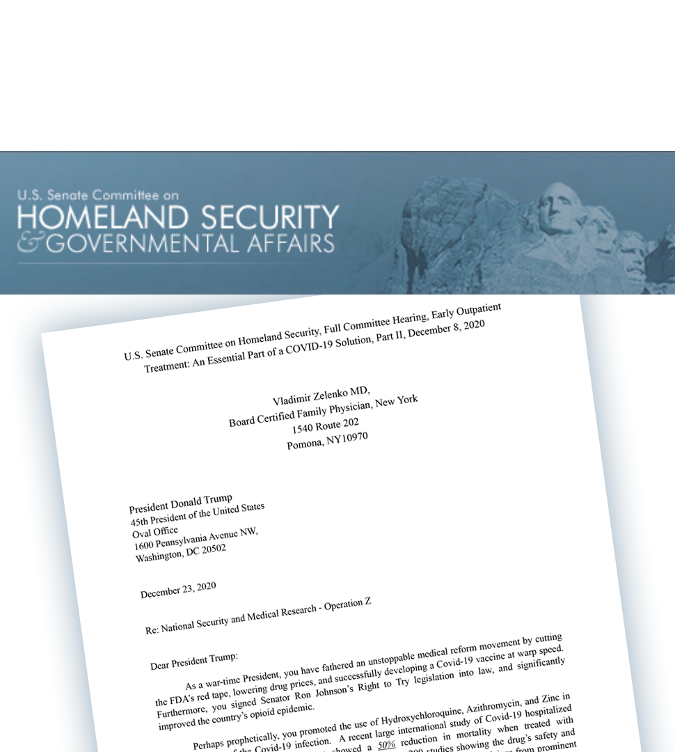 U.S. Senate Homeland Security Committee, Early Outpatient Treatment: Essential Part of a COVID-19 Solution, Part II