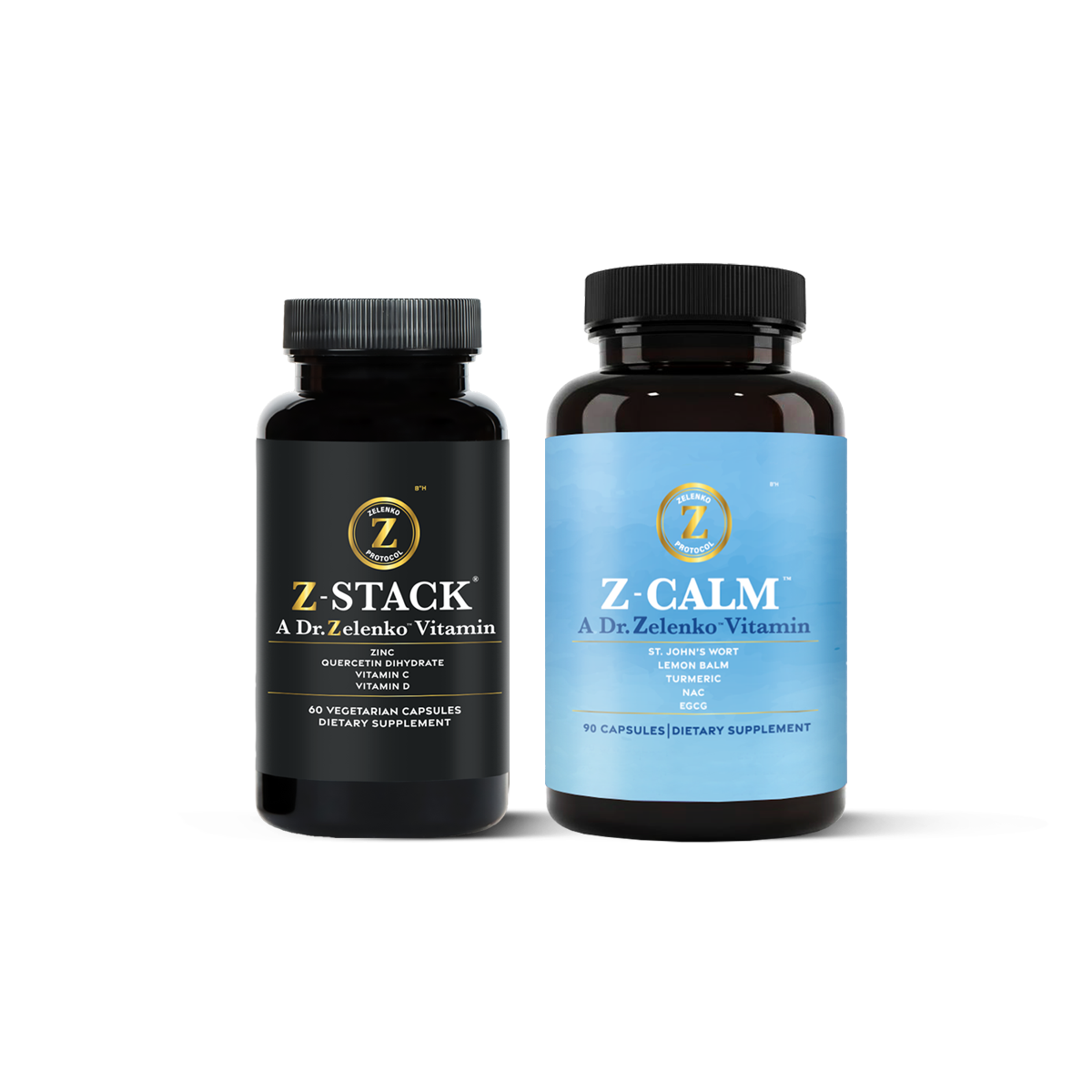Z-Stack® and Z-Calm™ Dietary Supplement for Calm, focused days and immune support