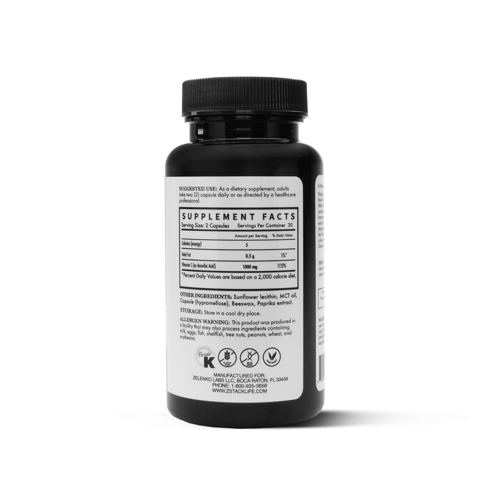 Zelenko Liposomal-C – vitamin C Immune Support 100mg Vegetarian capsules