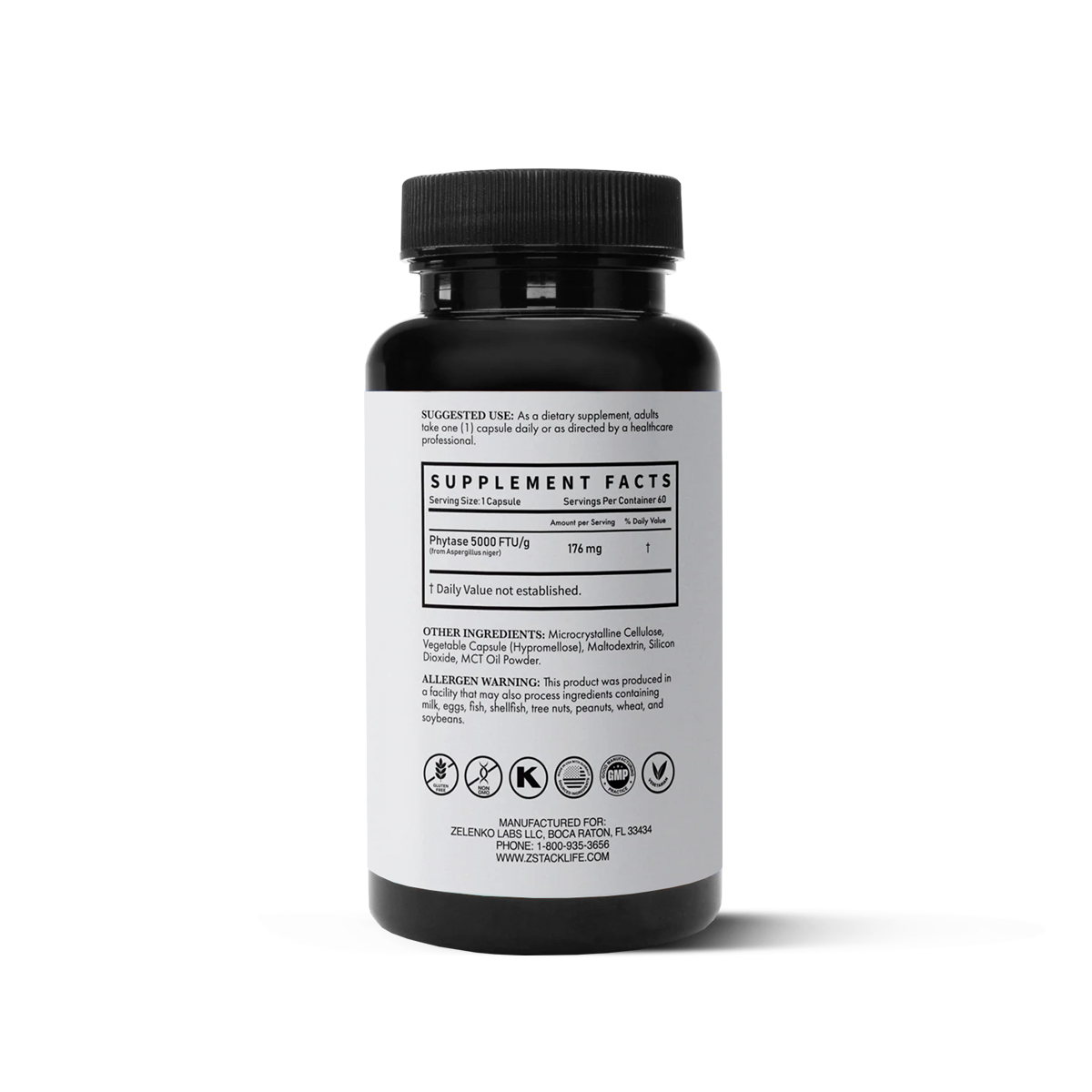 Zelenko Z-Phyte™ dietary supplement supports efficient digestion and helps unlock essential minerals, including zinc, iron, calcium, and magnesium